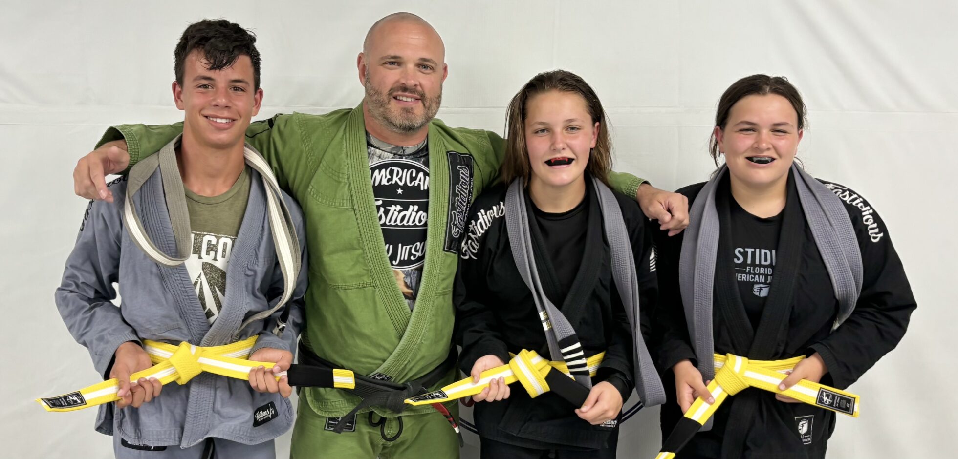 Teen Brazilian Jiu Jitsu Yellow Belts Palm Bay / West Melbourne Florida.